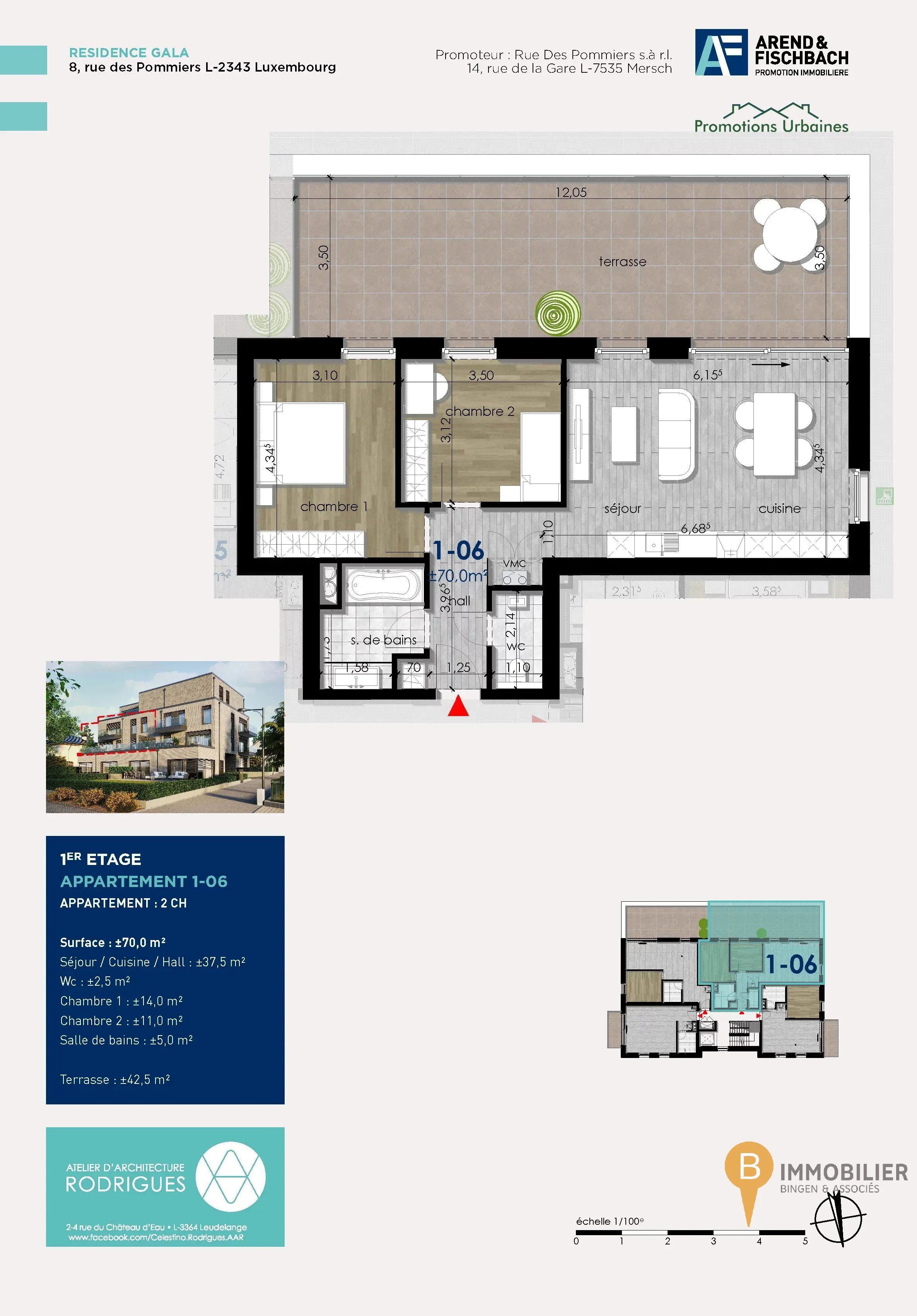 Appartement à vendre à Luxembourg-Cents