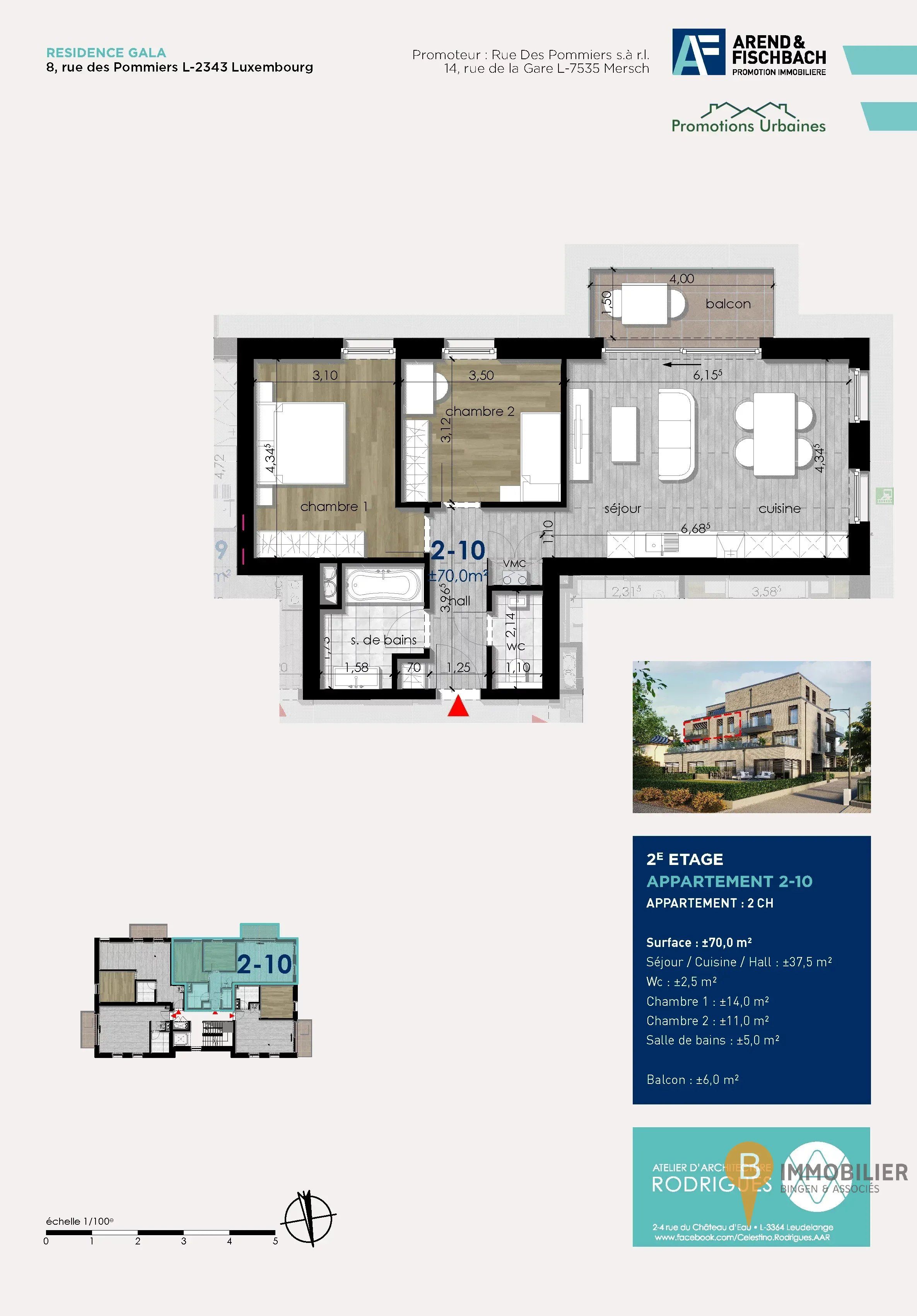 Appartement à vendre à Luxembourg-Cents