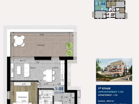 Appartement à vendre à Luxembourg-Cents