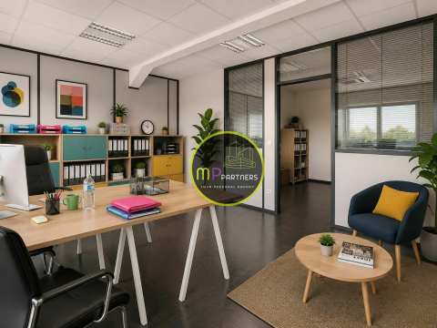 Ensemble de 2 bureaux de +/- 37.00m² et un emplacement