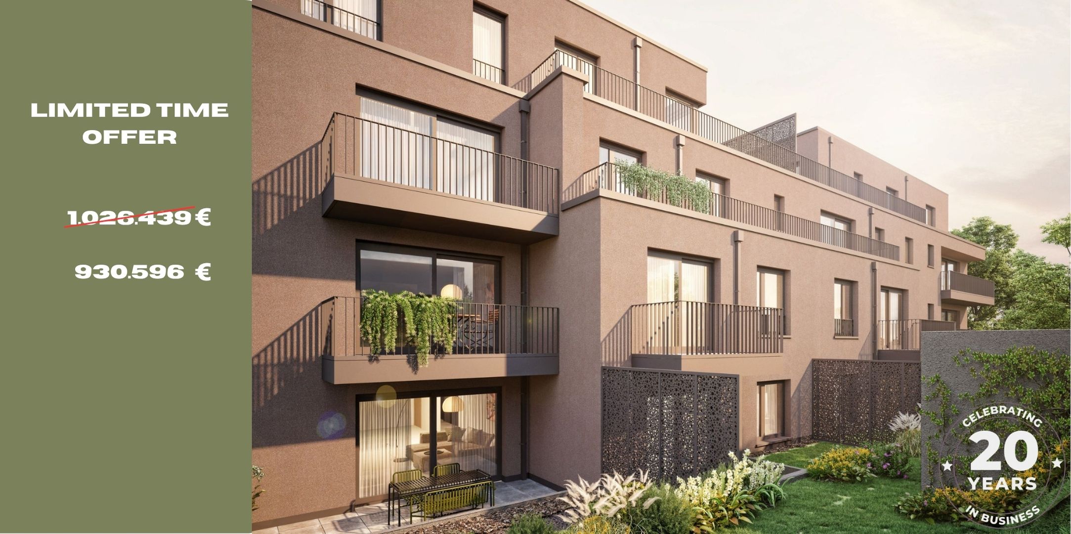 APPARTEMENT 2 CHAMBRES à VENDRE à LUXEMBOURG-HOLLERICH
