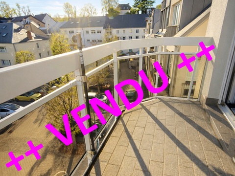 Au coeur de Mondorf les-Bains A VENDRE MAGNIFIQUE DUPLEX 3CH dernier étage avec BALCON, cave et PARKING INTERIEUR