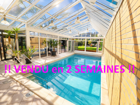 MONDORF-LES-BAINS : A VENDRE VILLA AVEC PISCINE offrant 3 à 5 CHAMBRES + JARDIN JAPONISANT