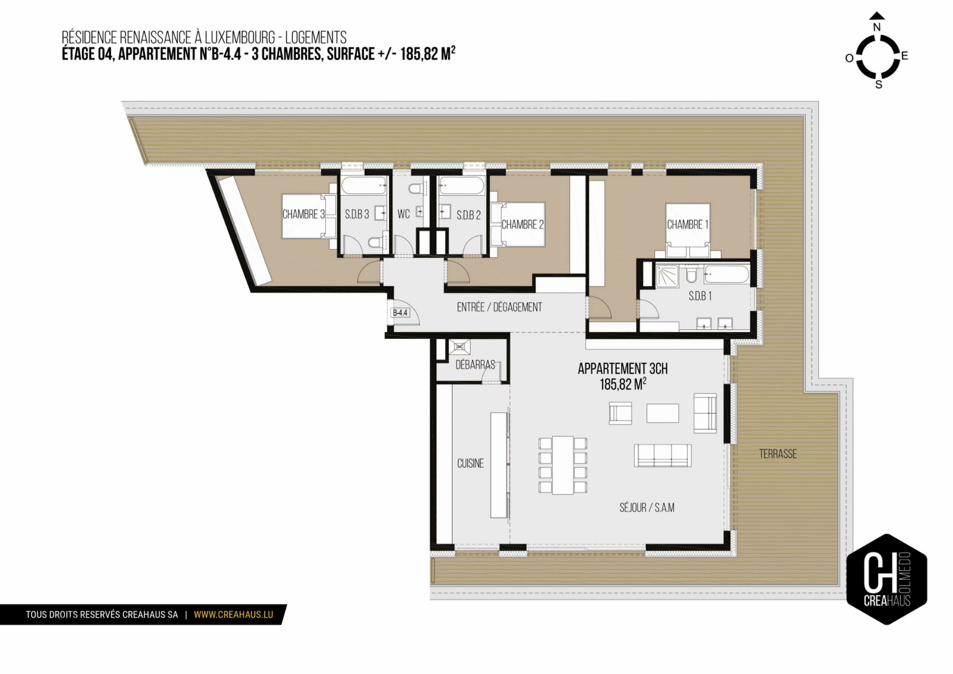 Appartement à vendre à Luxembourg-Belair
