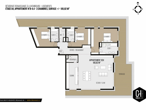 Appartement à vendre à Luxembourg-Belair